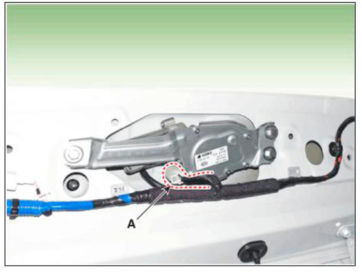 Rear Wiper Washer - Removal