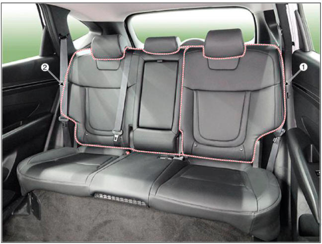 Rear seat back cover