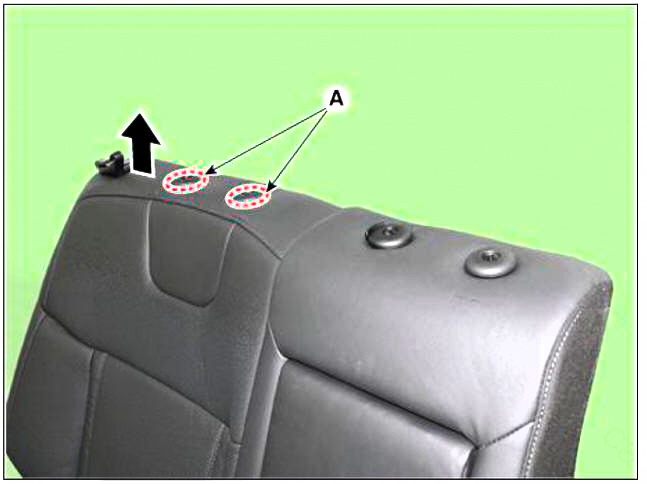 Rear seat back cover - RH